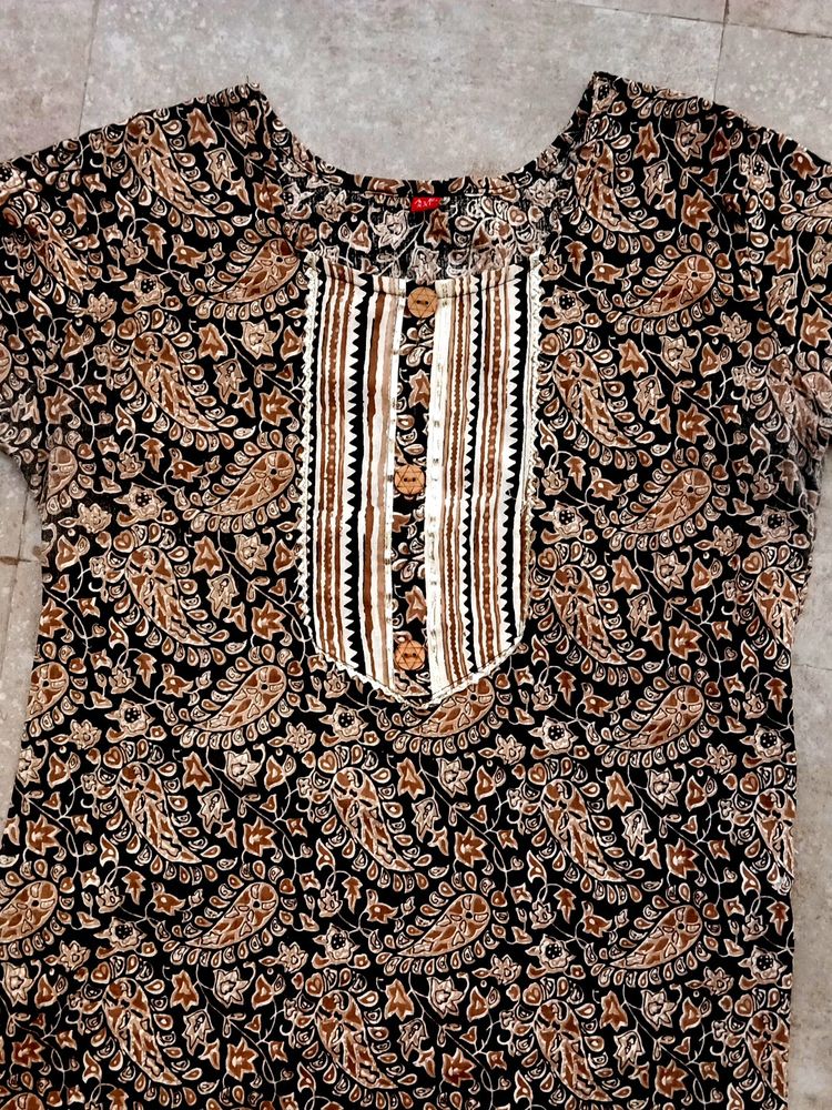 Women's Cotton Printed Kurti Good Condition