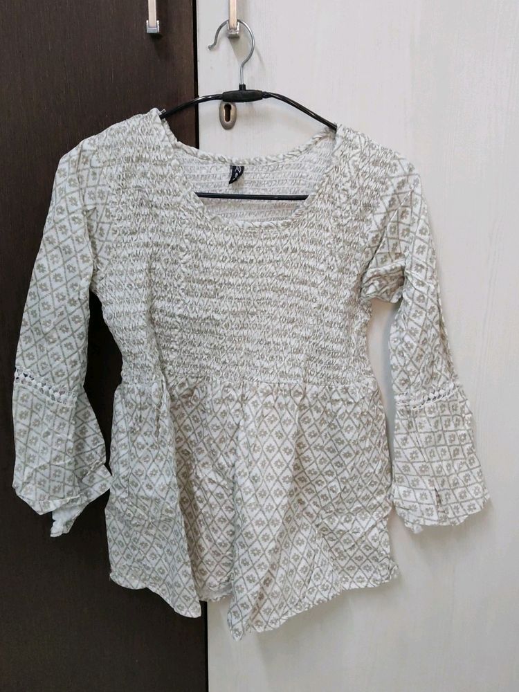 ZARA Top Smocked