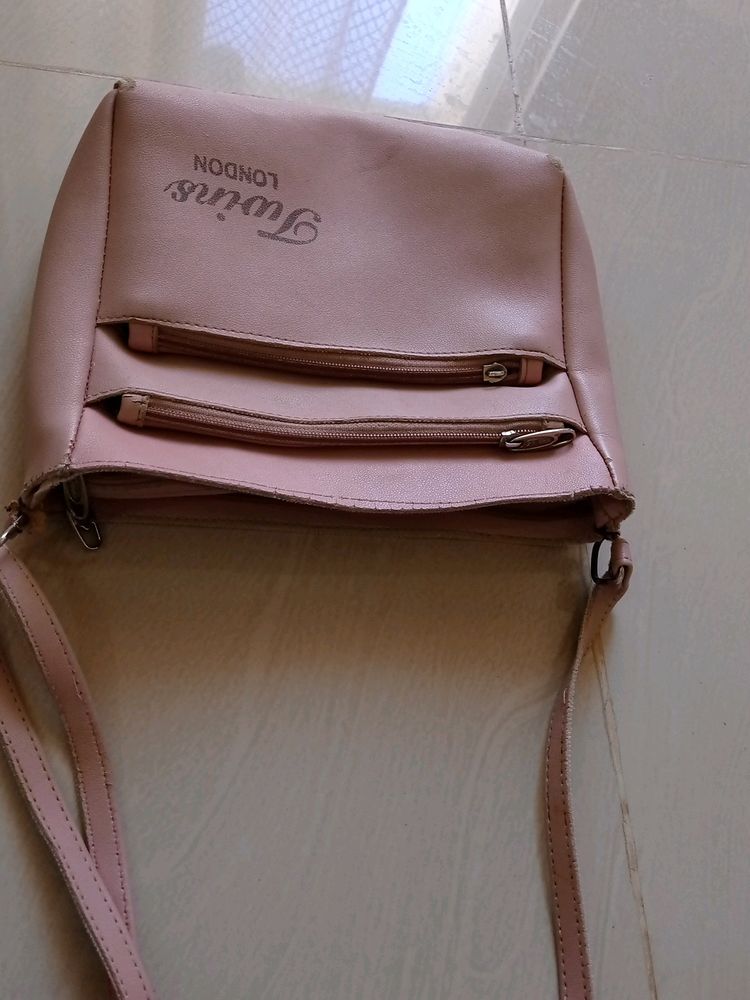 Peach Sling Bag In Good Condition