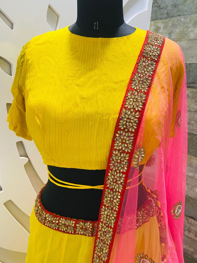 Lemon Yellow Lehenga