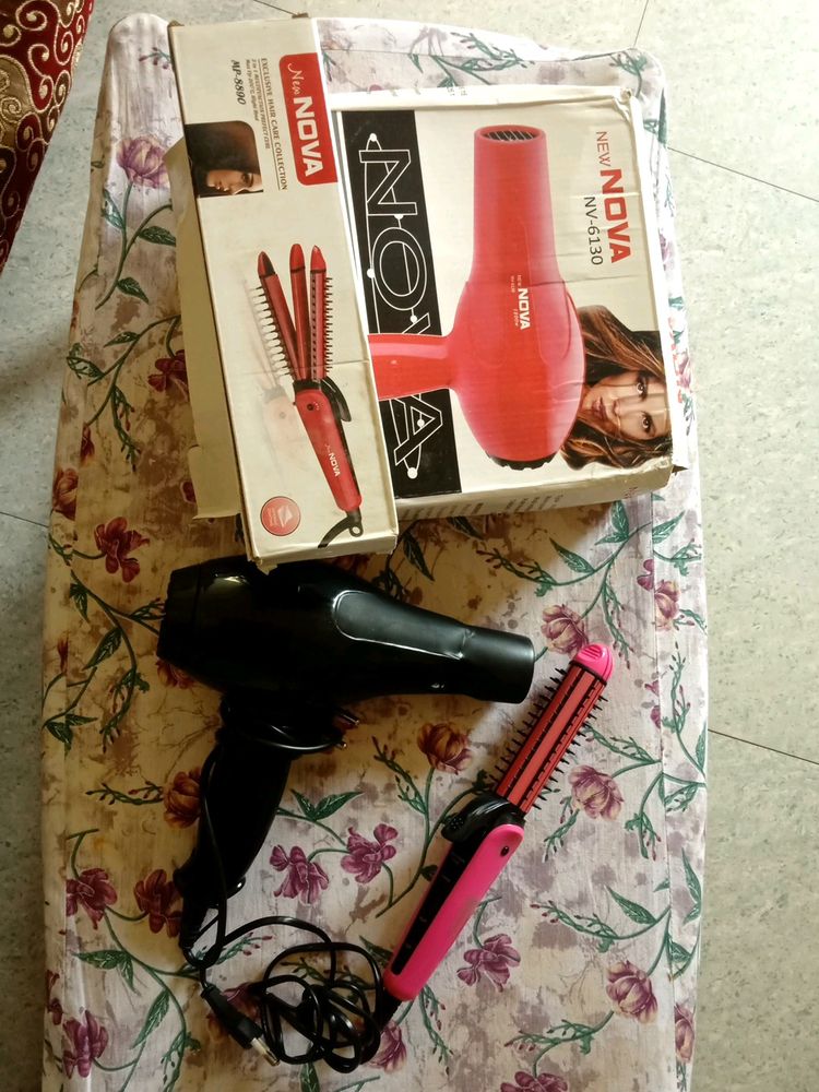 Price Drop🎊Hair Dryer And 3 in 1 Curler Comb