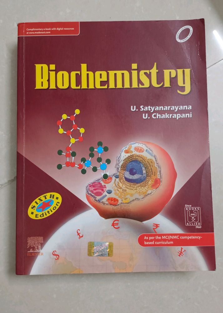 Satyanarayan's Book Of Biochemistry||1st year MBBS