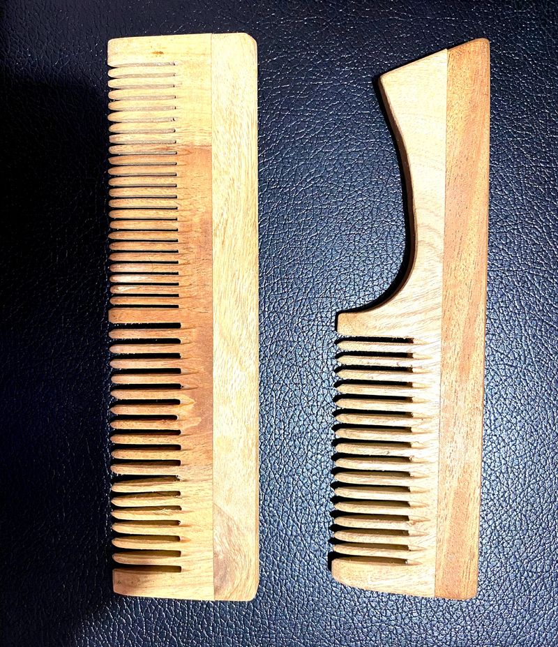 WOODEN COMB (PACK OF 2)