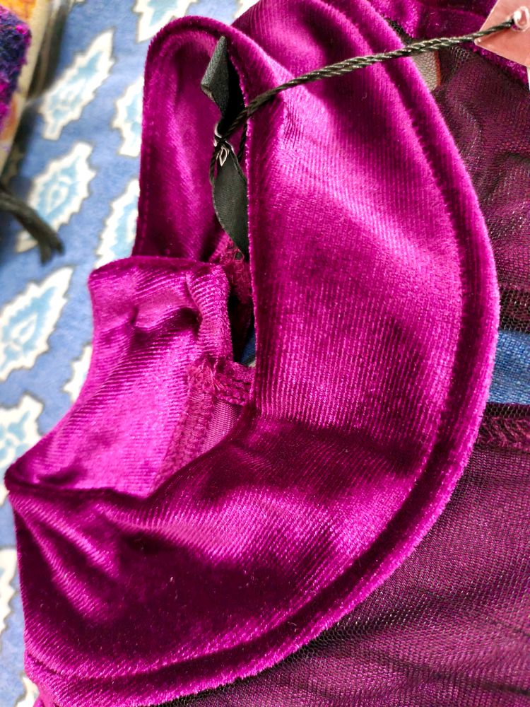 Globus Purple Velvet Party Dress