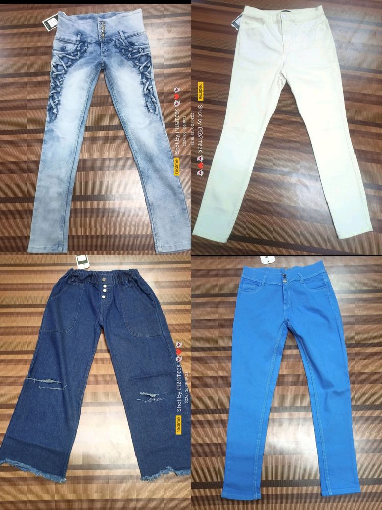(C-100) 30 Size Straight Jeans 4 Jean