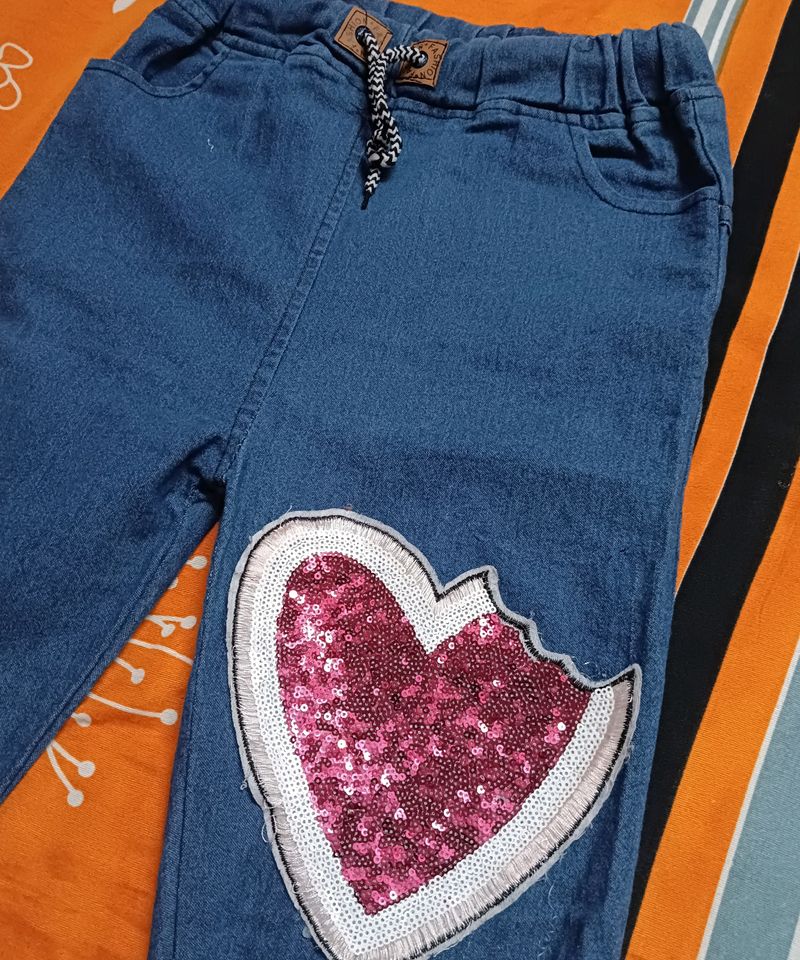 Cute Heart ❤️ Shape Jeans 👖