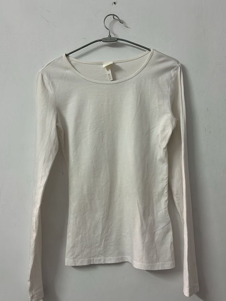 H&M white top