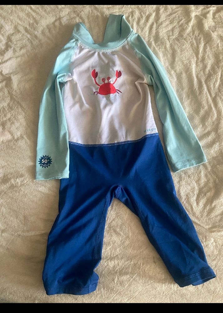 Sparingly Used Uv Protected Swim Wear For Boy