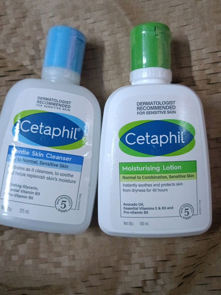 Combo Of Cetaphil Gentle Cleanser & Moisturizer