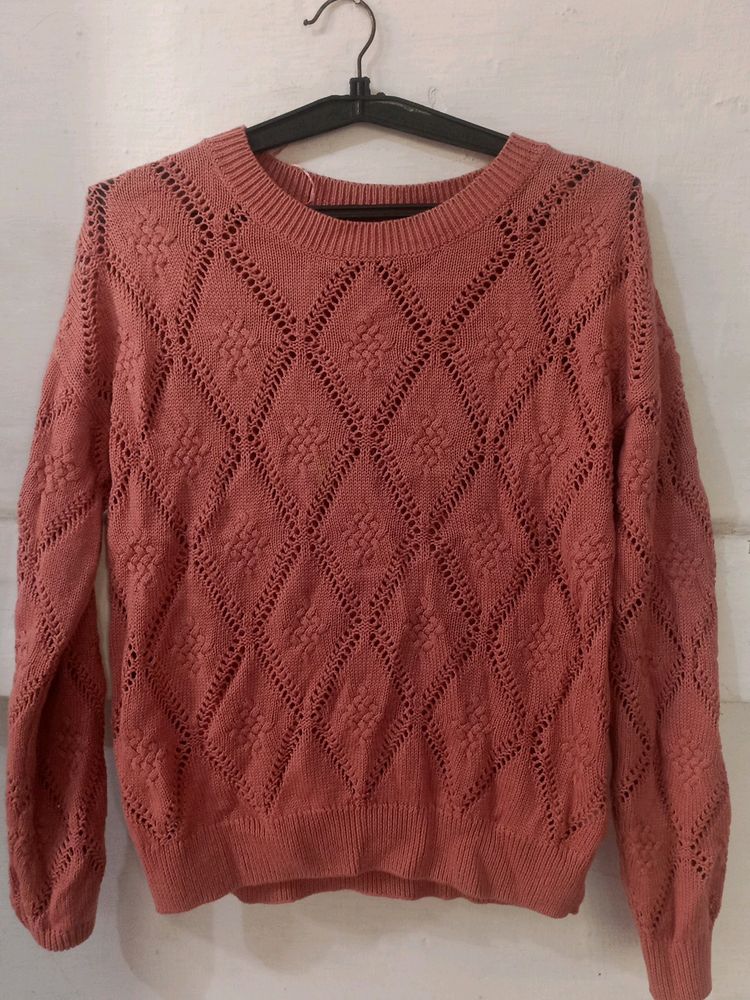 Peach Colour Sweater