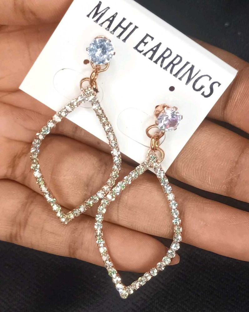 4 Crystal Earings Combo