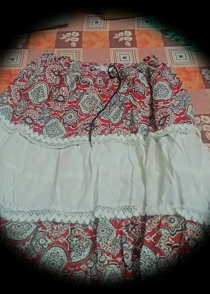 ETHNIC SKIRT ( FREE SIZE )