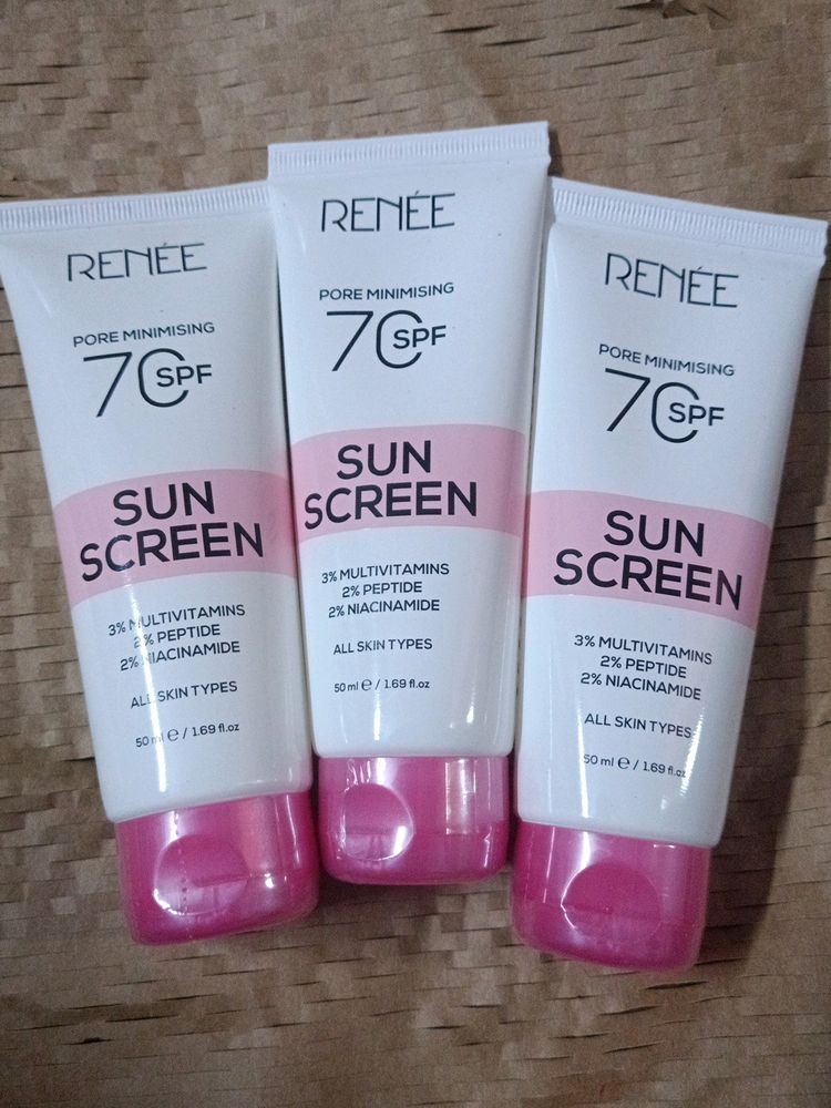 Combo Of 3 Renee SPF70 Sunscreen