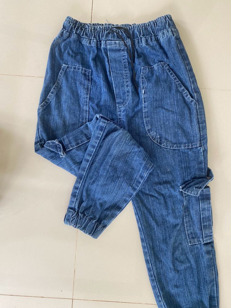 Denim Jogger Pant For Women