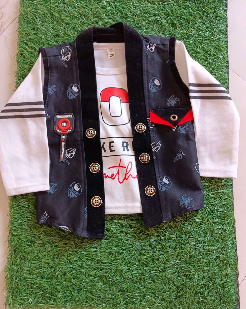 Kids T-shirt N Jacket Set