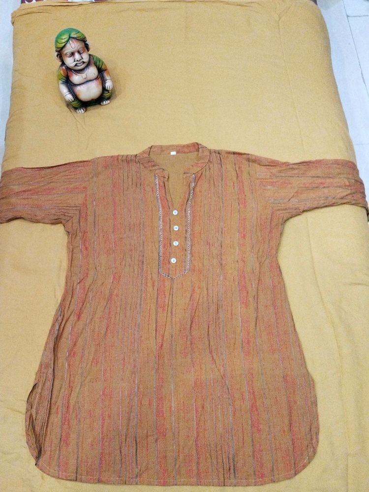 Mustard Yellow short Kurti