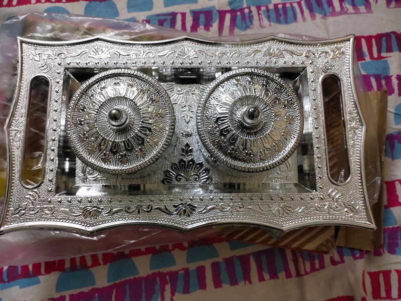 Beautiful Silver Color Multi Purpose Box