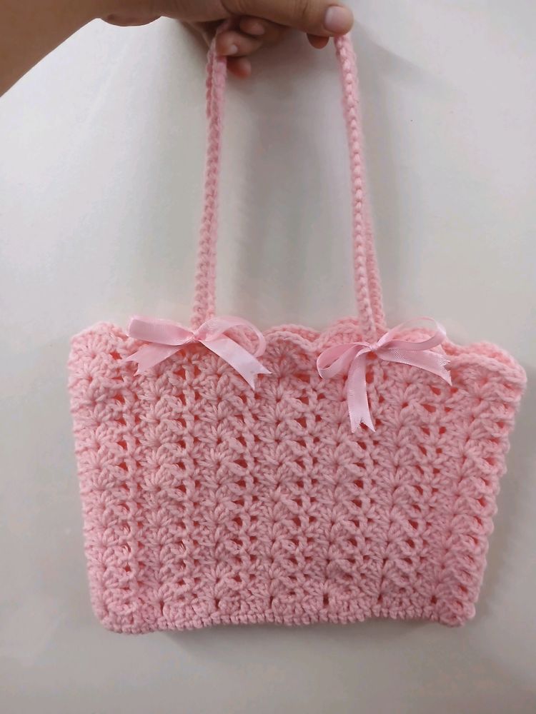 ₊˚⊹౨ handmade crochet shoulder bag ৎ ₊˚⊹