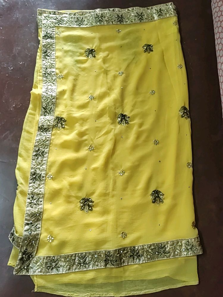 Yellow Colour Saree,