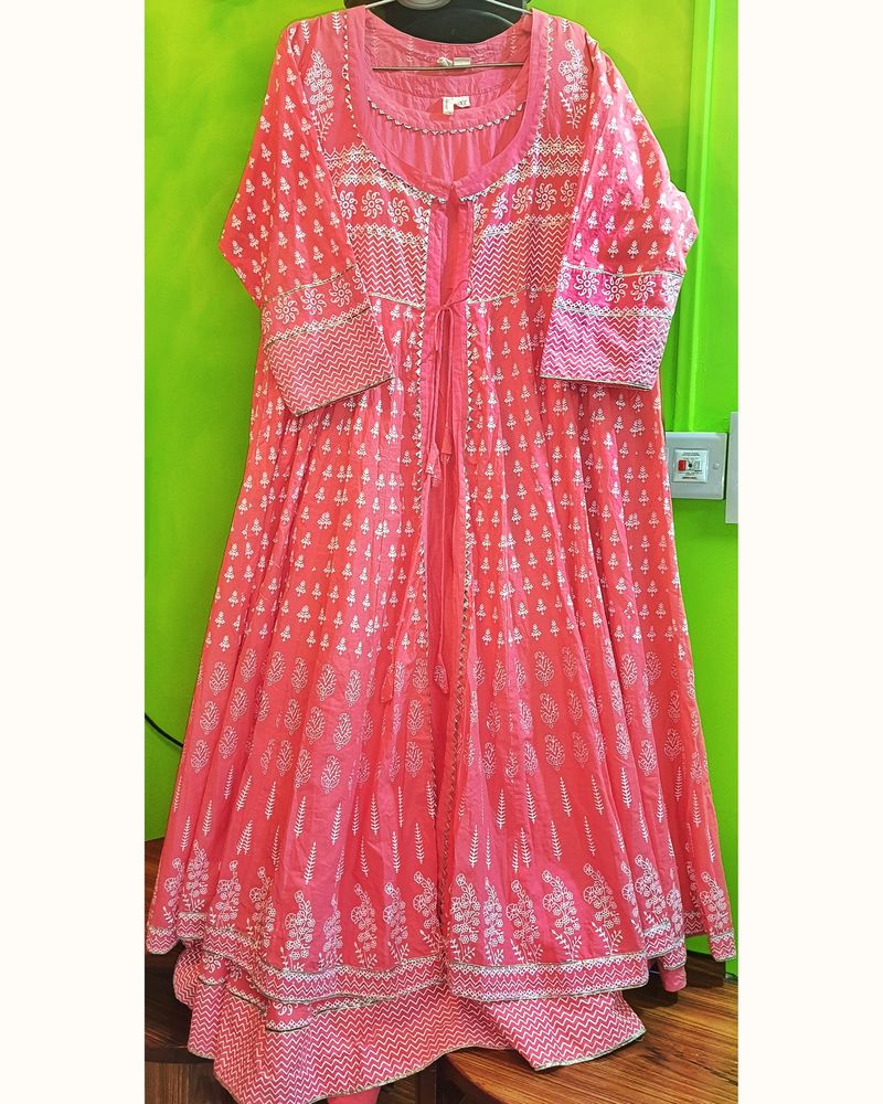 big ghera anarkali kurta set