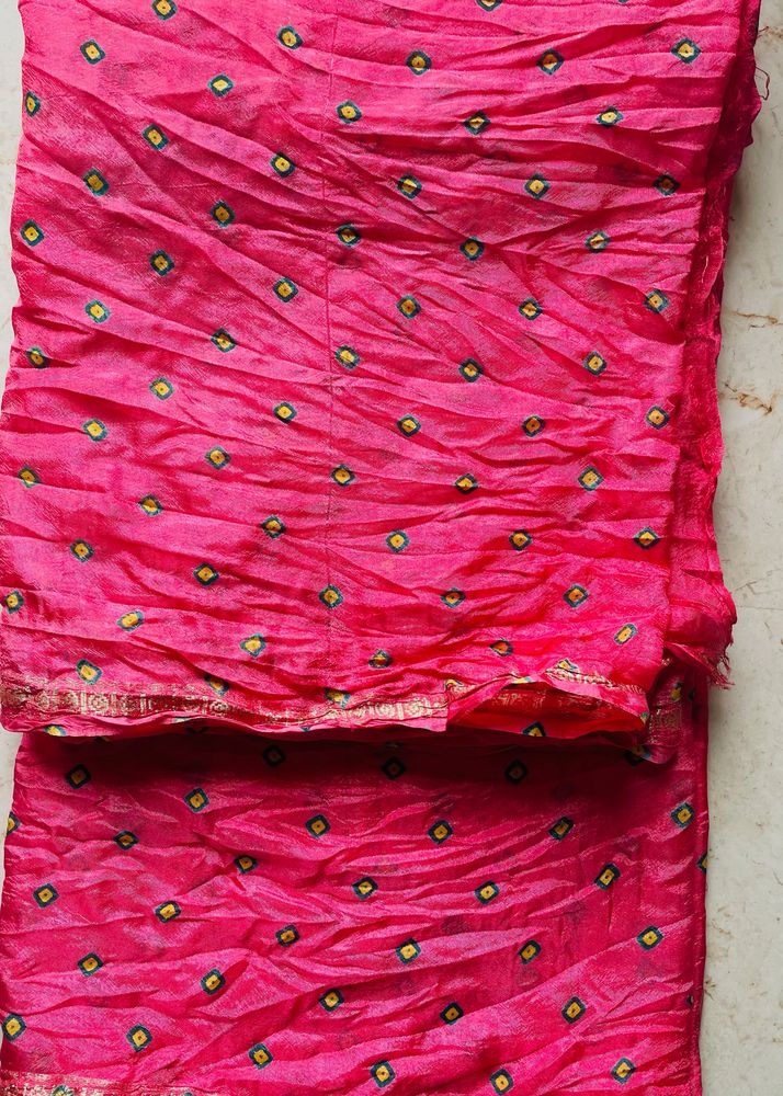 Unused Bandhani Saree