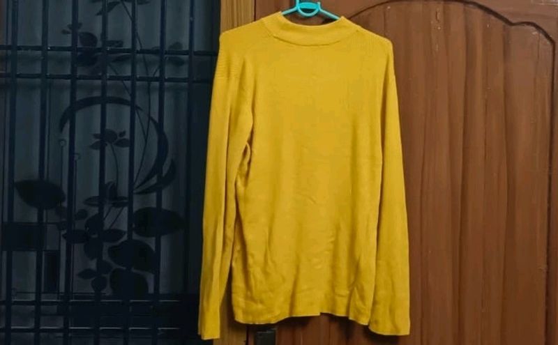 MUSTARD COLOURED PULLOVER FOR WOMEN