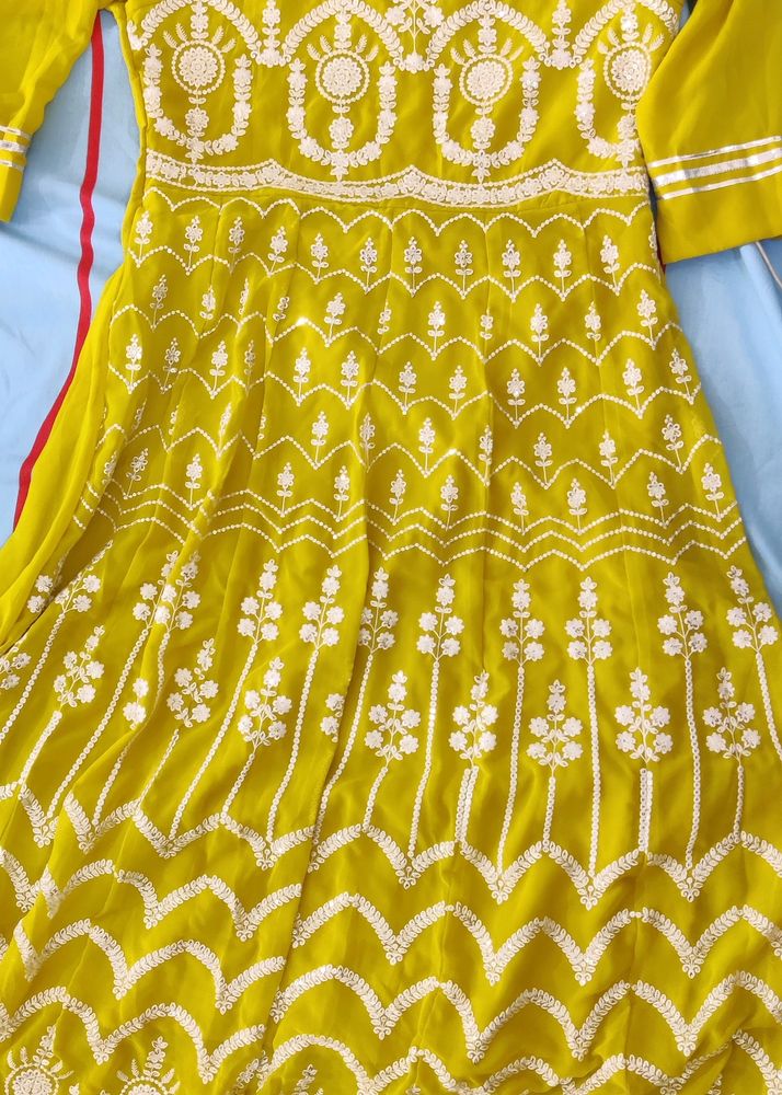 Ethnic Gown With Dupatta