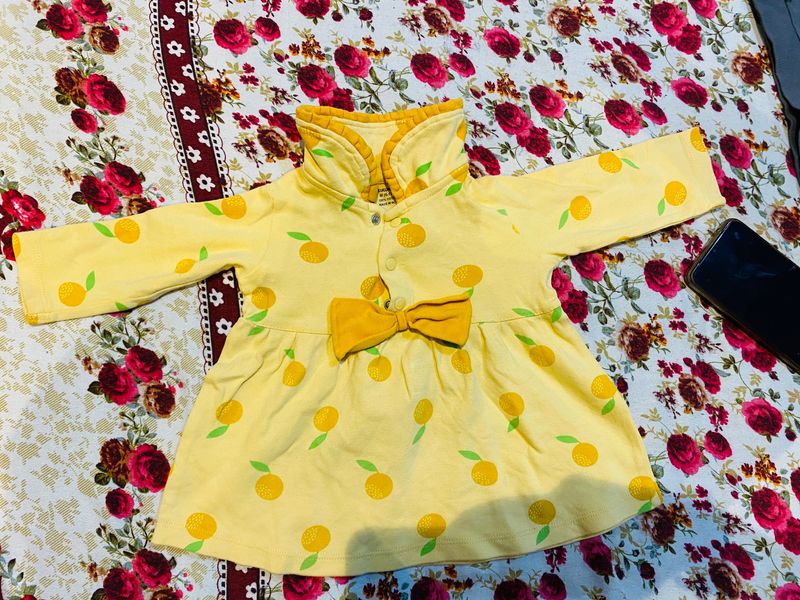 Mustard Yellow Bow Frock