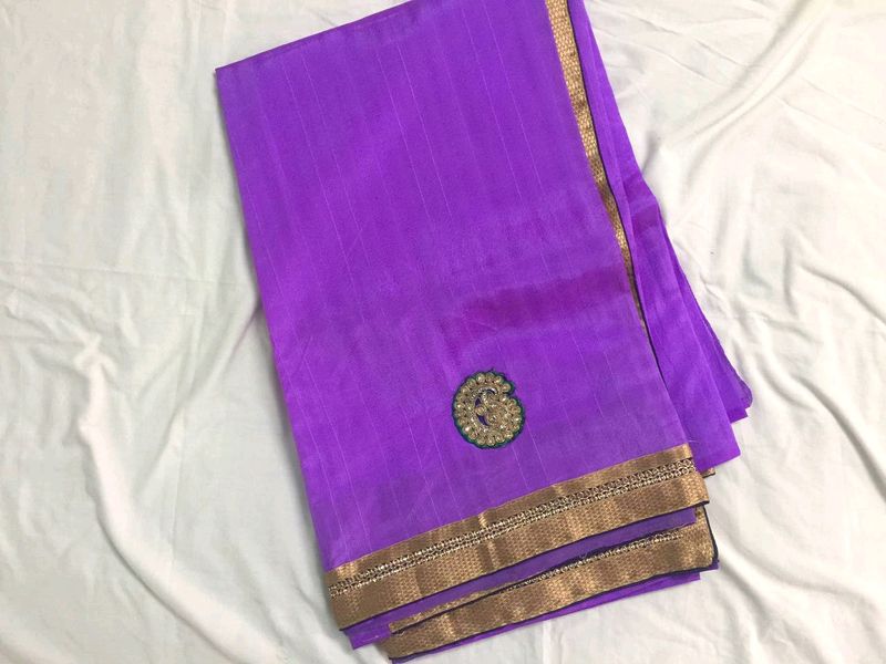 Purple Saree