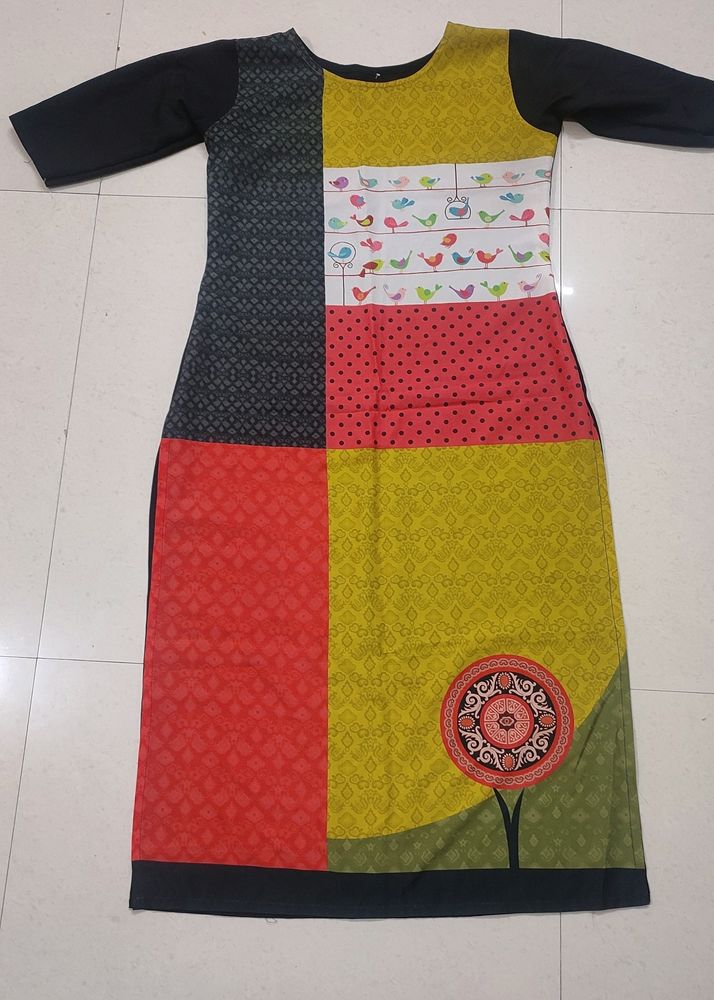 Digital Print Branded Kurti M Size With Freebie