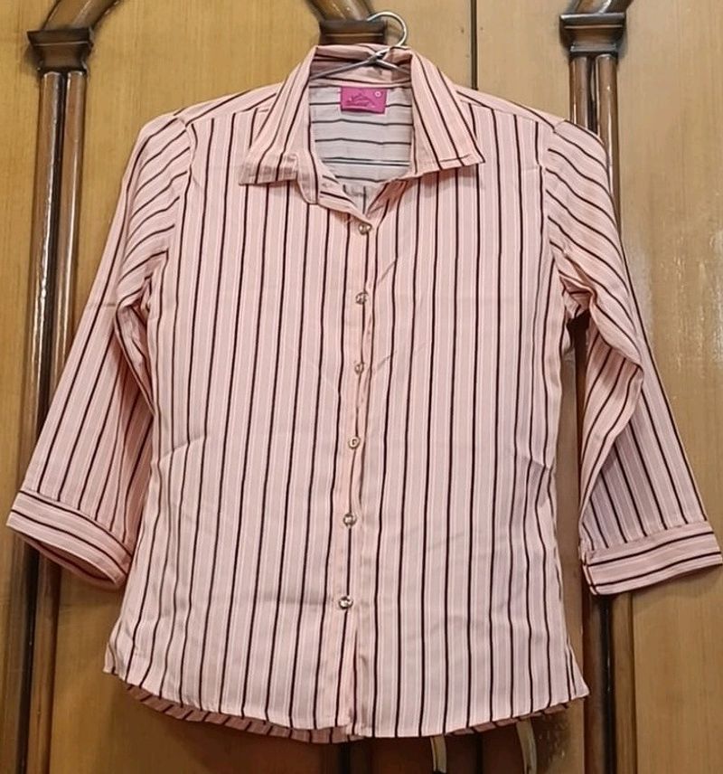 Peach Colored Formal Shirt