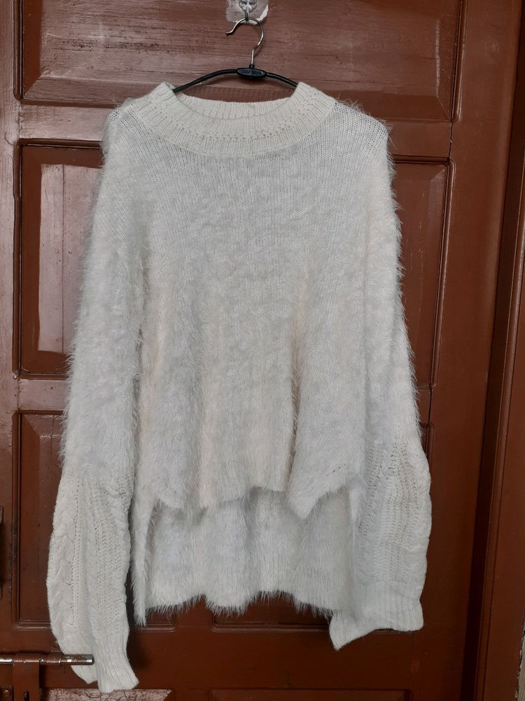 High Low Furr Sweater