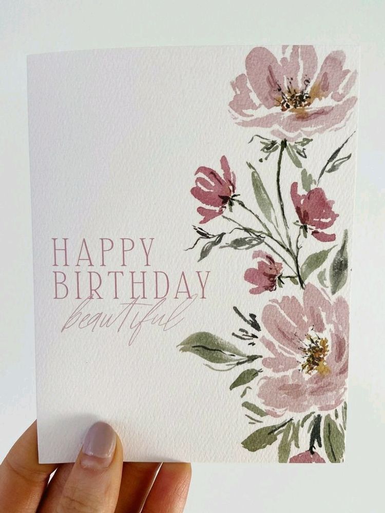 Aesthetic Birthday Greeting Card