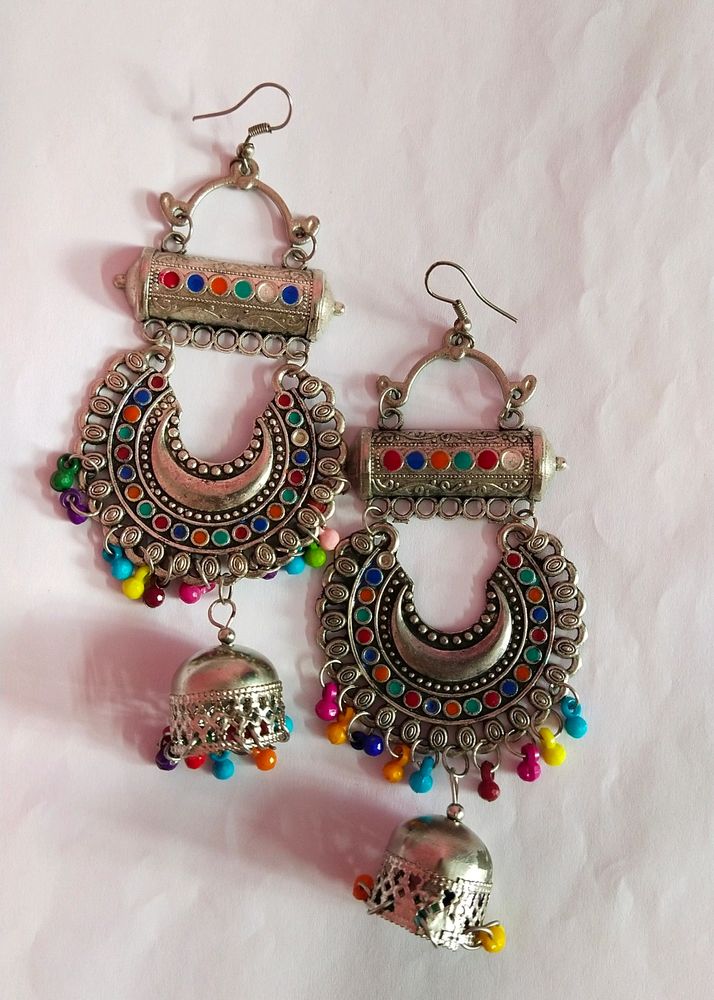 Multicoloured Jhumka