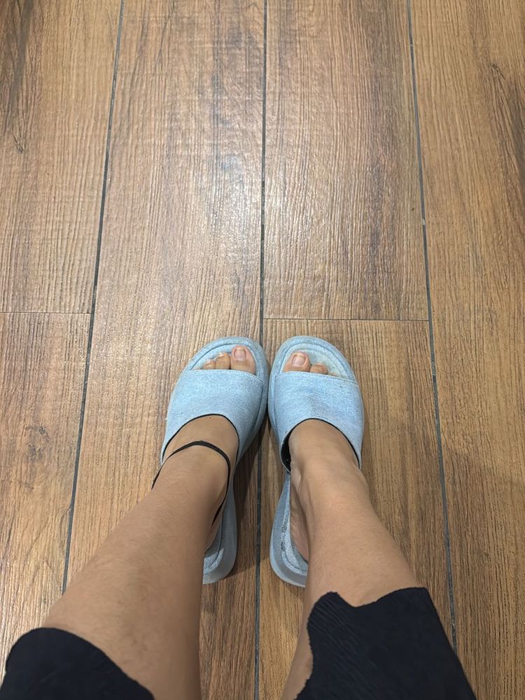 Zara Denim Heels