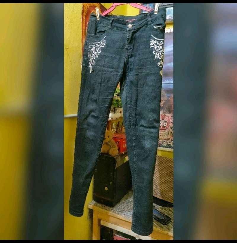 Pure Cotton Charcoal Jeans