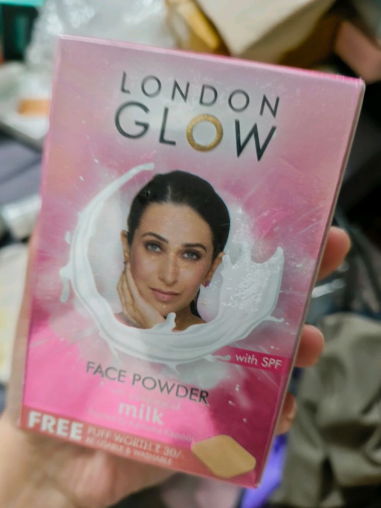 London Glow Face Powder With Free Puff Worth 30/-