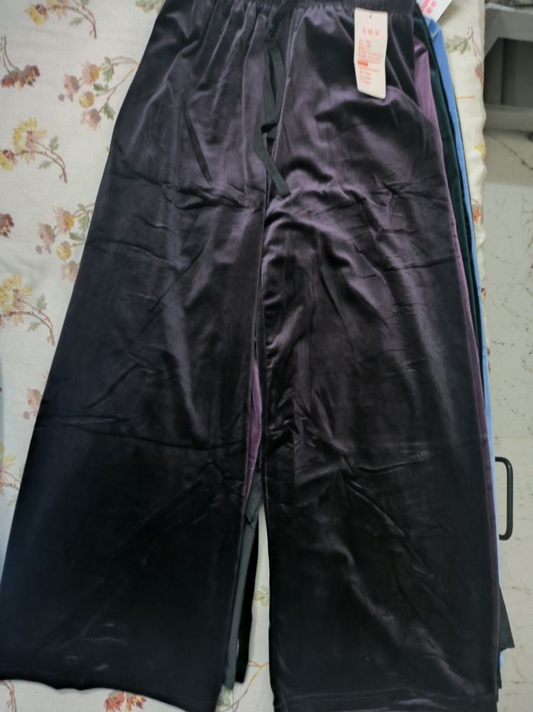 Dark Wine Velvet Pants NEW