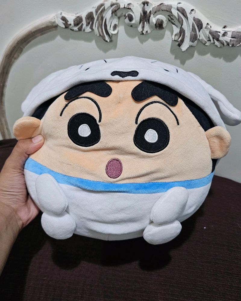 Crayon Shin-Chan Shiro Hood Kawaii Plush