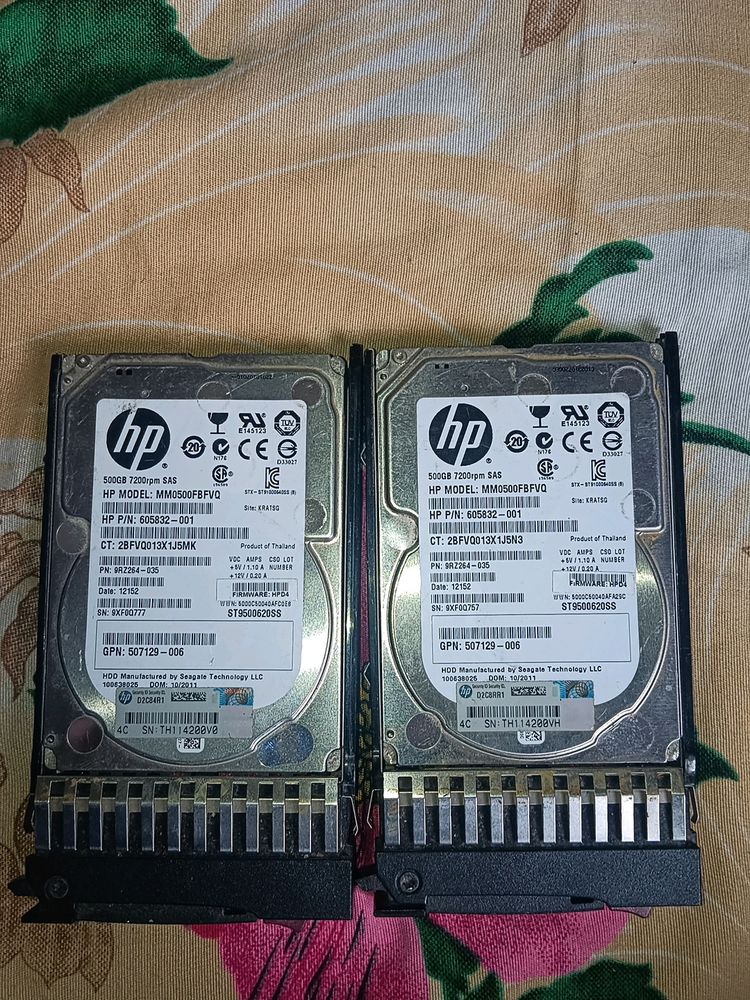 2x 500gb Harddisk For Desktop And Laptop