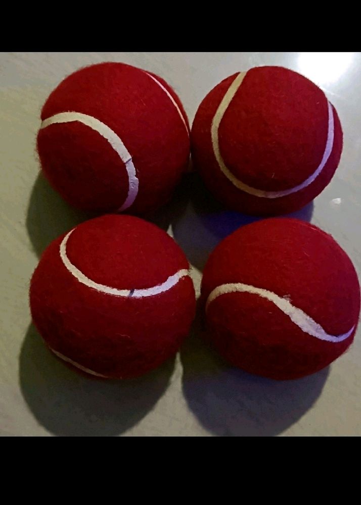 4 Combo Red Tennis Ball 🏏