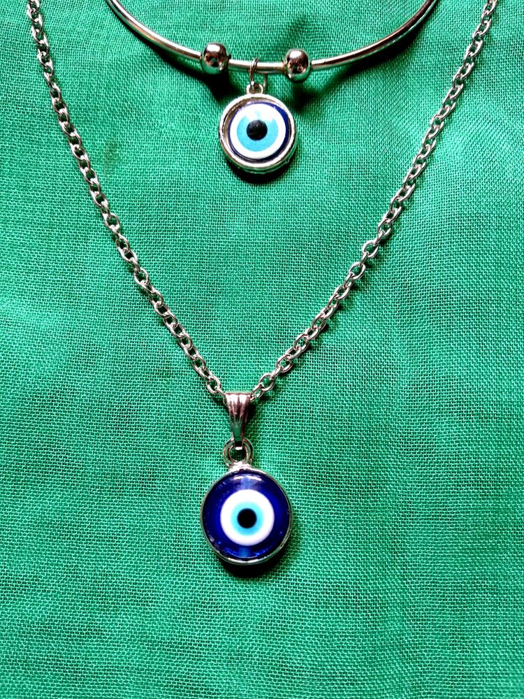 Evil Eyes Neckchain & Bracelet! 🧿