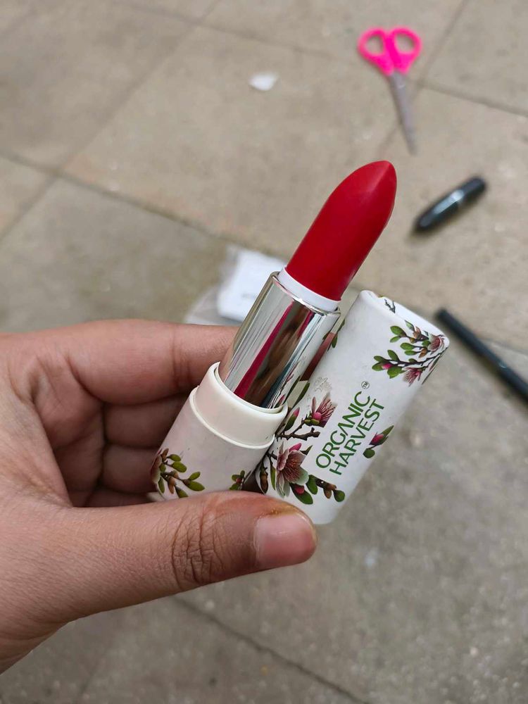 Organic Harvest Lipstick In Shade Cherry Red