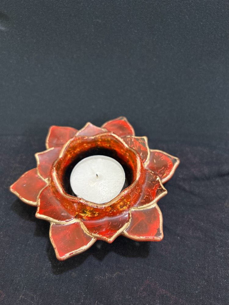 Resin Lotus Diya 1