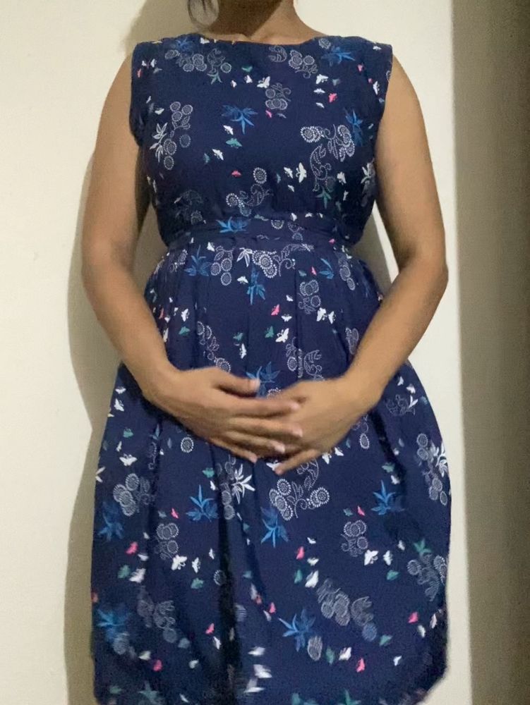 Blue Floral Dress