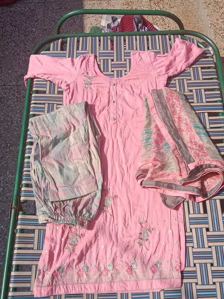 Pink Kurti Set