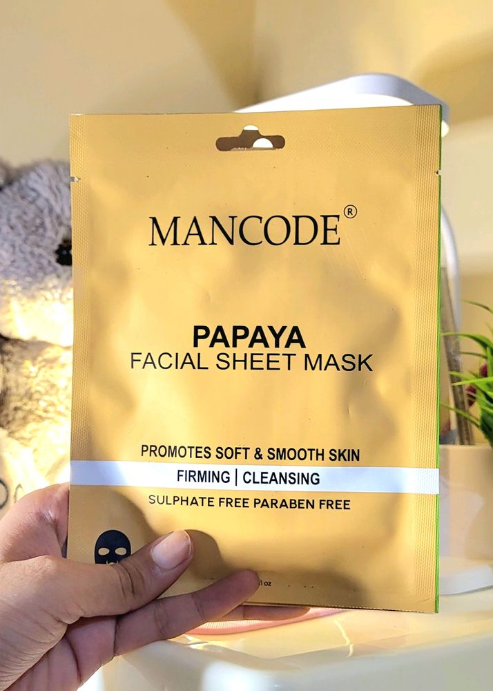 Mancode Papaya Sheet Mask (3)