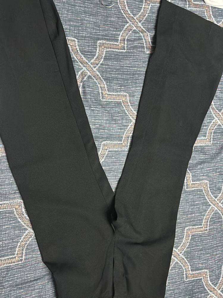 Basics Black Bell Bottom Pants