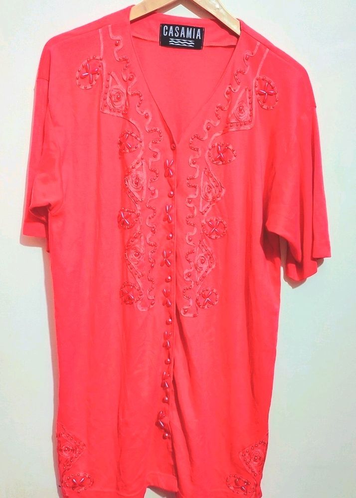 Pink Party Wear Top For Girl Or Woman 40 Bust