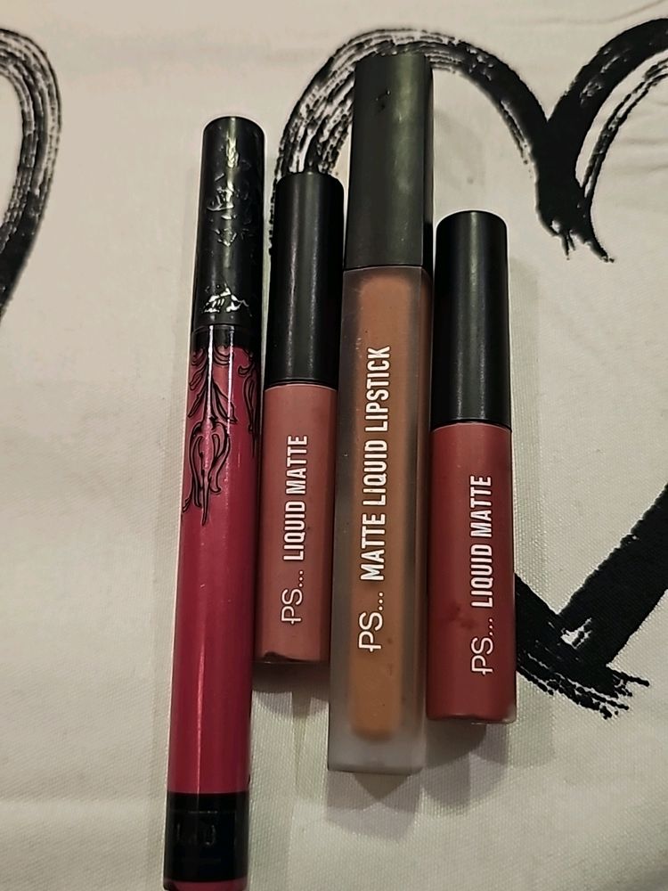 Combo 4 Unknown Brand Lipstick